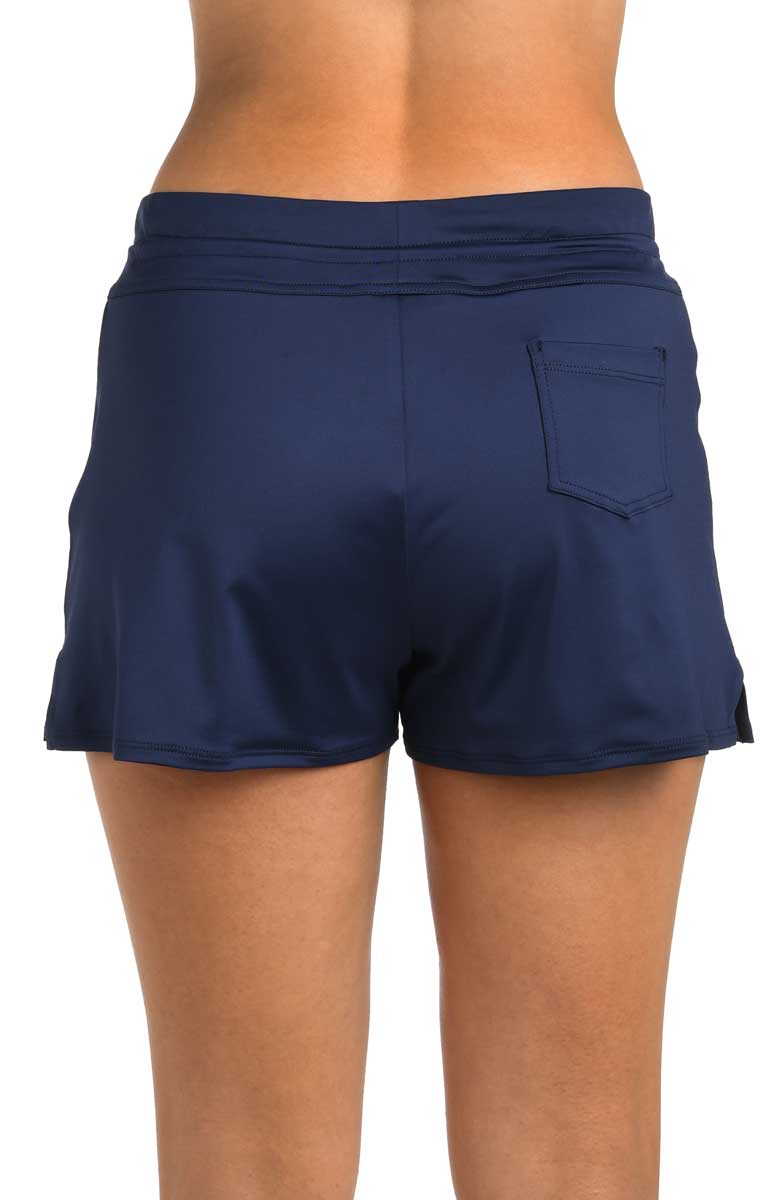 24th & Ocean: Solid Mid Rise Swim Short - MIDNIGHT