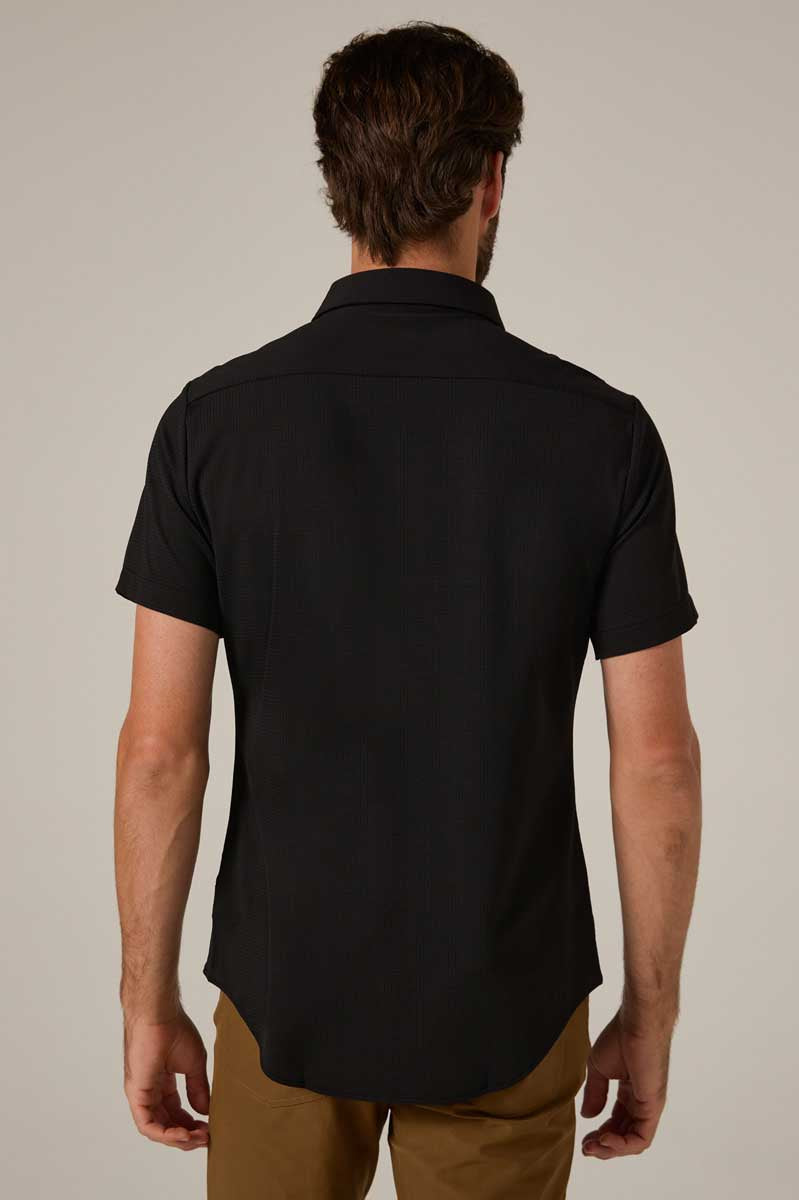 7Diamonds: Aldridge Short Sleeve Shirt - BLACK