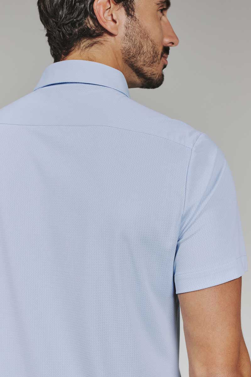 7Diamonds: Aldridge Short Sleeve Shirt - ICE BLUE
