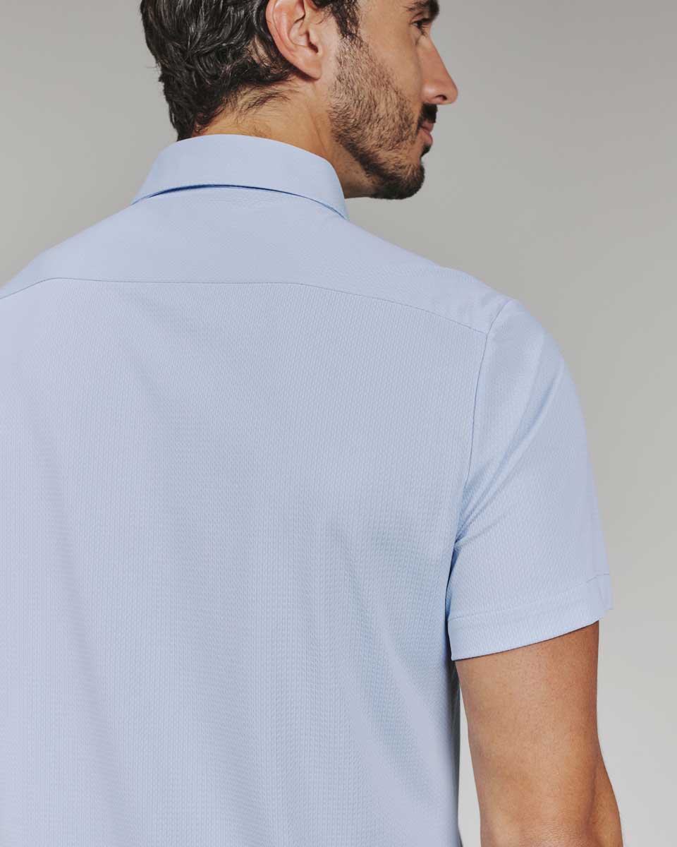 7 Diamonds: Aldridge Short Sleeve Shirt - ICE BLUE