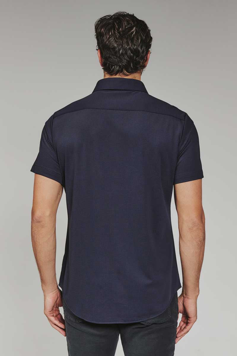 7Diamonds: Aldridge Short Sleeve Shirt - MIDNIGHT