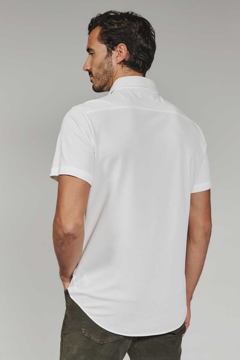 7Diamonds: Aldridge Short Sleeve Shirt - WHITE