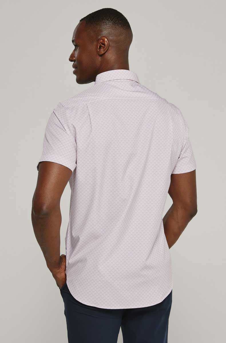 7 Diamonds: Ardon Short Sleeve Shirt - ROSE
