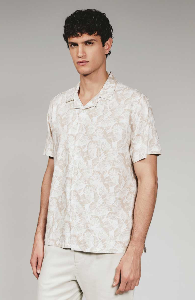 7 Diamonds: Aruba Linen Short Sleeve Camp Shirt