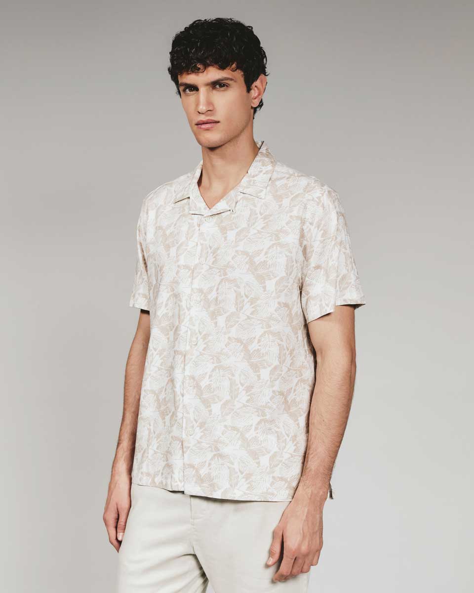7 Diamonds: Aruba Linen Short Sleeve Camp Shirt