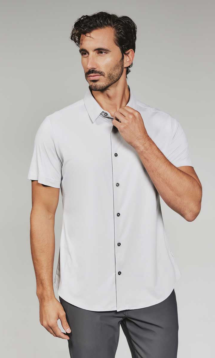 7 Diamonds: Azores Short Sleeve Shirt - FOG