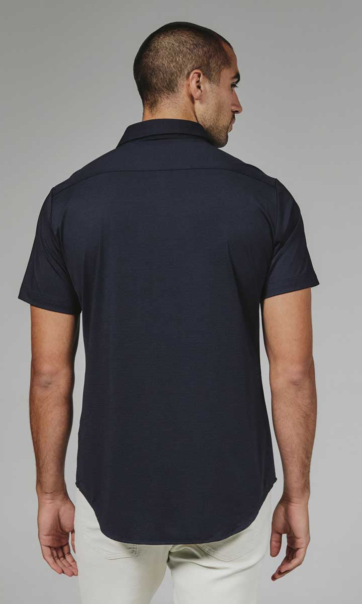 7 Diamonds: Azores Short Sleeve Shirt - NAVY