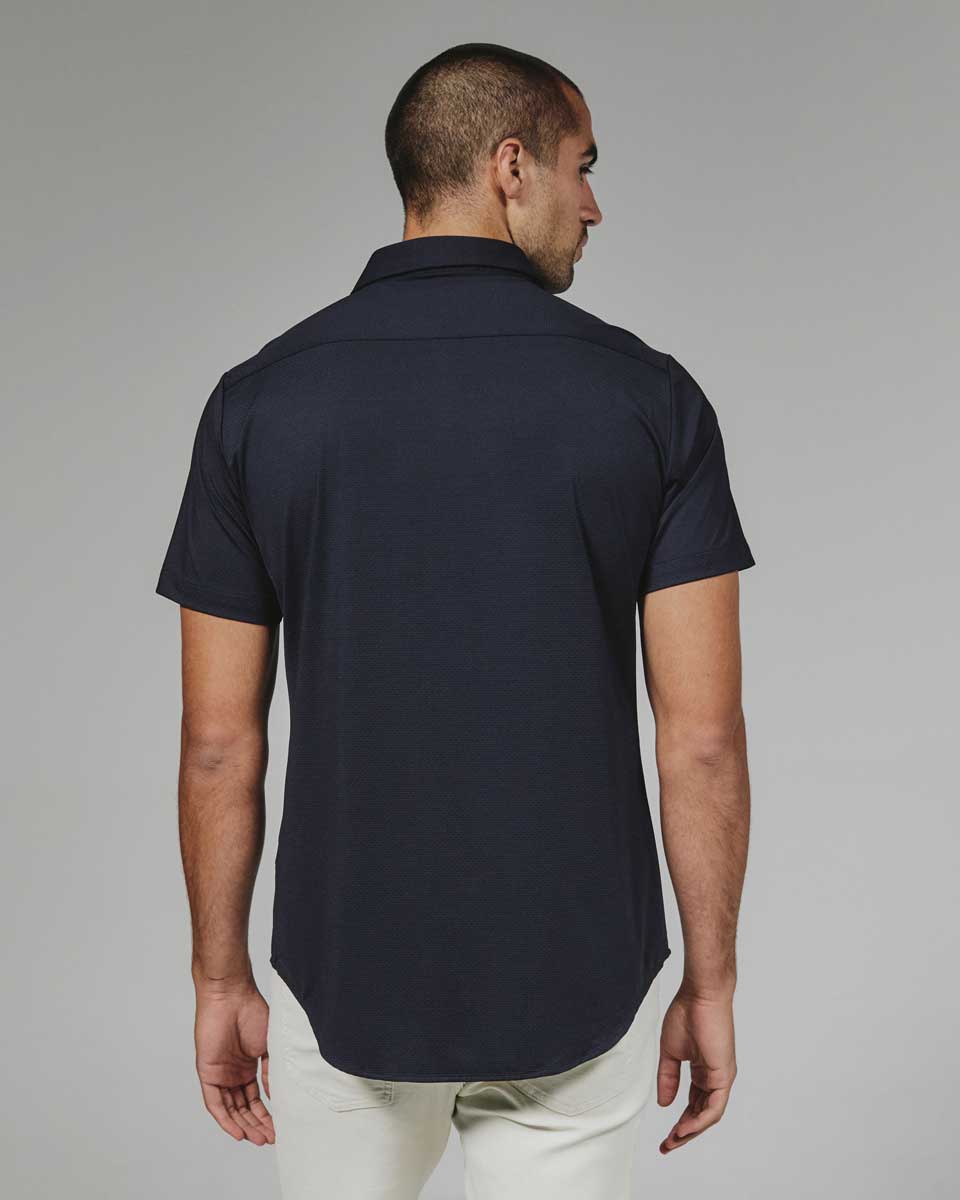 7 Diamonds: Azores Short Sleeve Shirt - NAVY