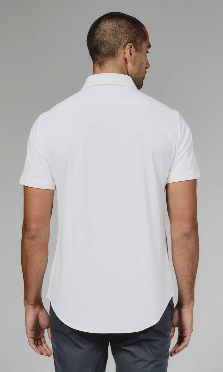 7 Diamonds: Azores Short Sleeve Shirt - WHITE