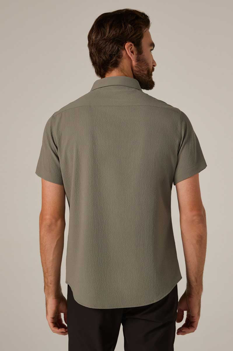 7Diamonds: Barnes Short Sleeve Shirt - OLIVE