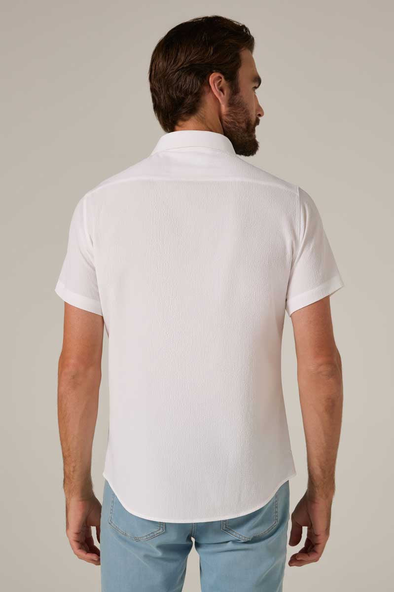 7Diamonds: Barnes Short Sleeve Shirt - WHITE