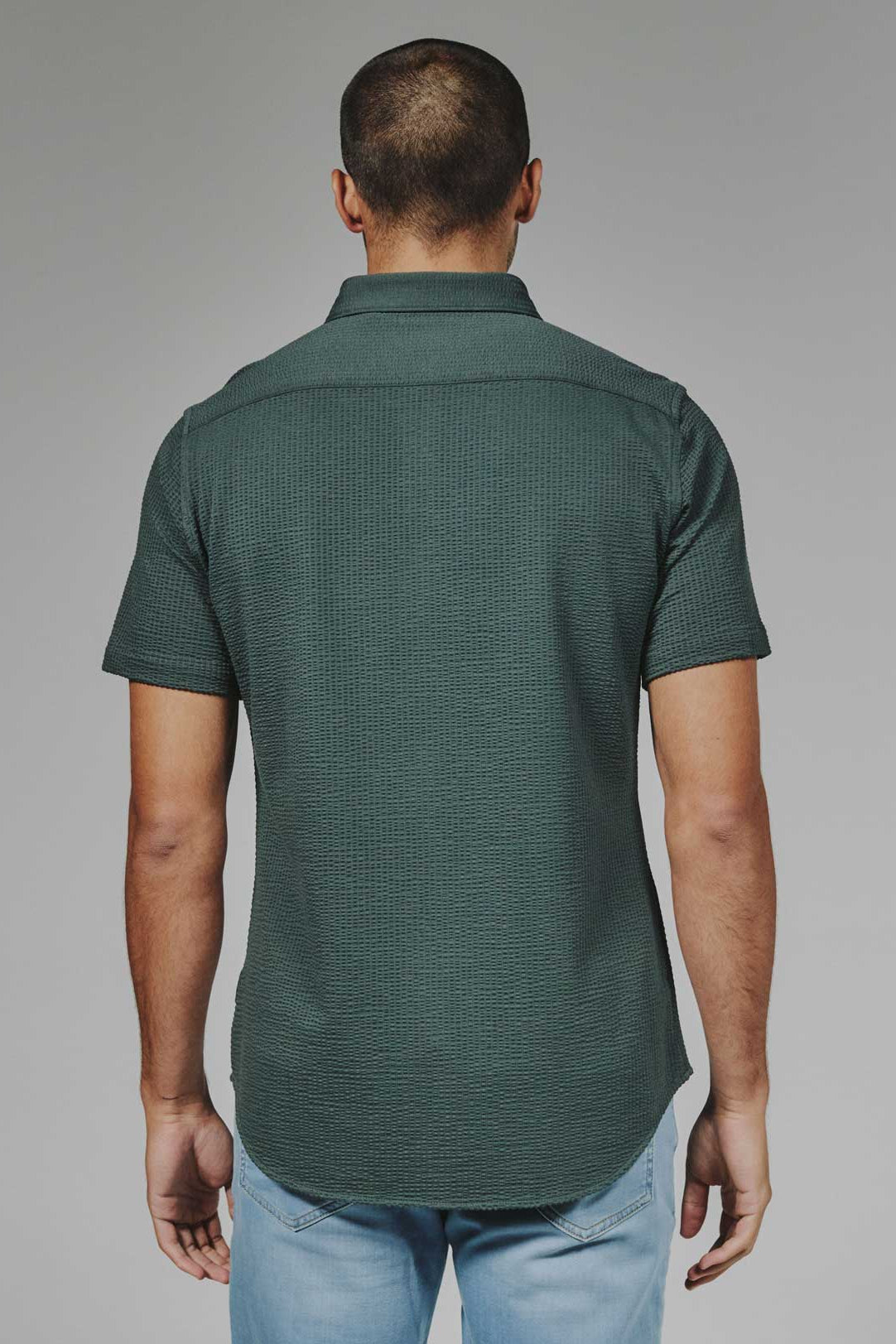 7Diamonds: Bennet Short Sleeve Shirt - BASIL