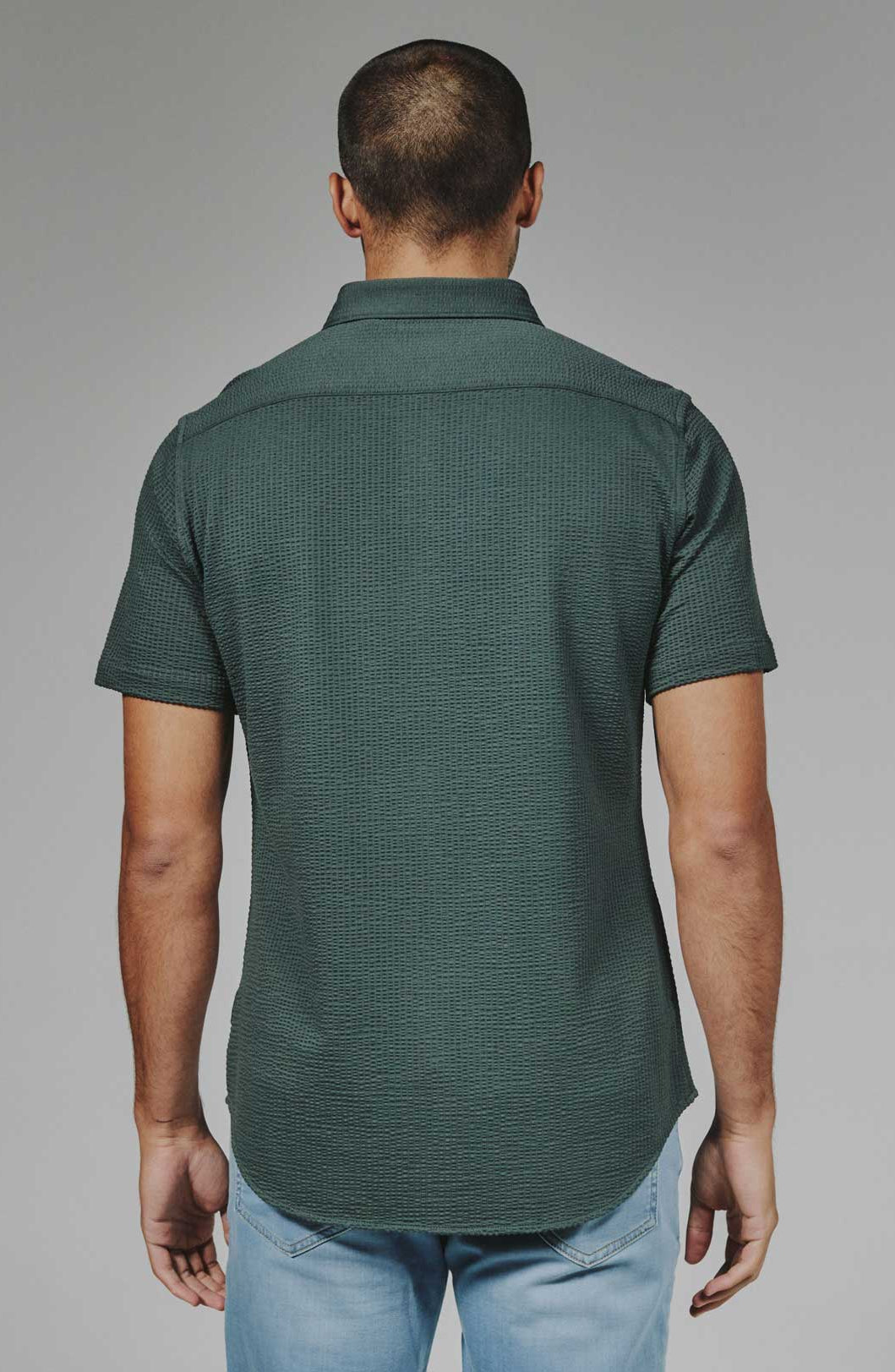 7Diamonds: Bennet Short Sleeve Shirt - BASIL
