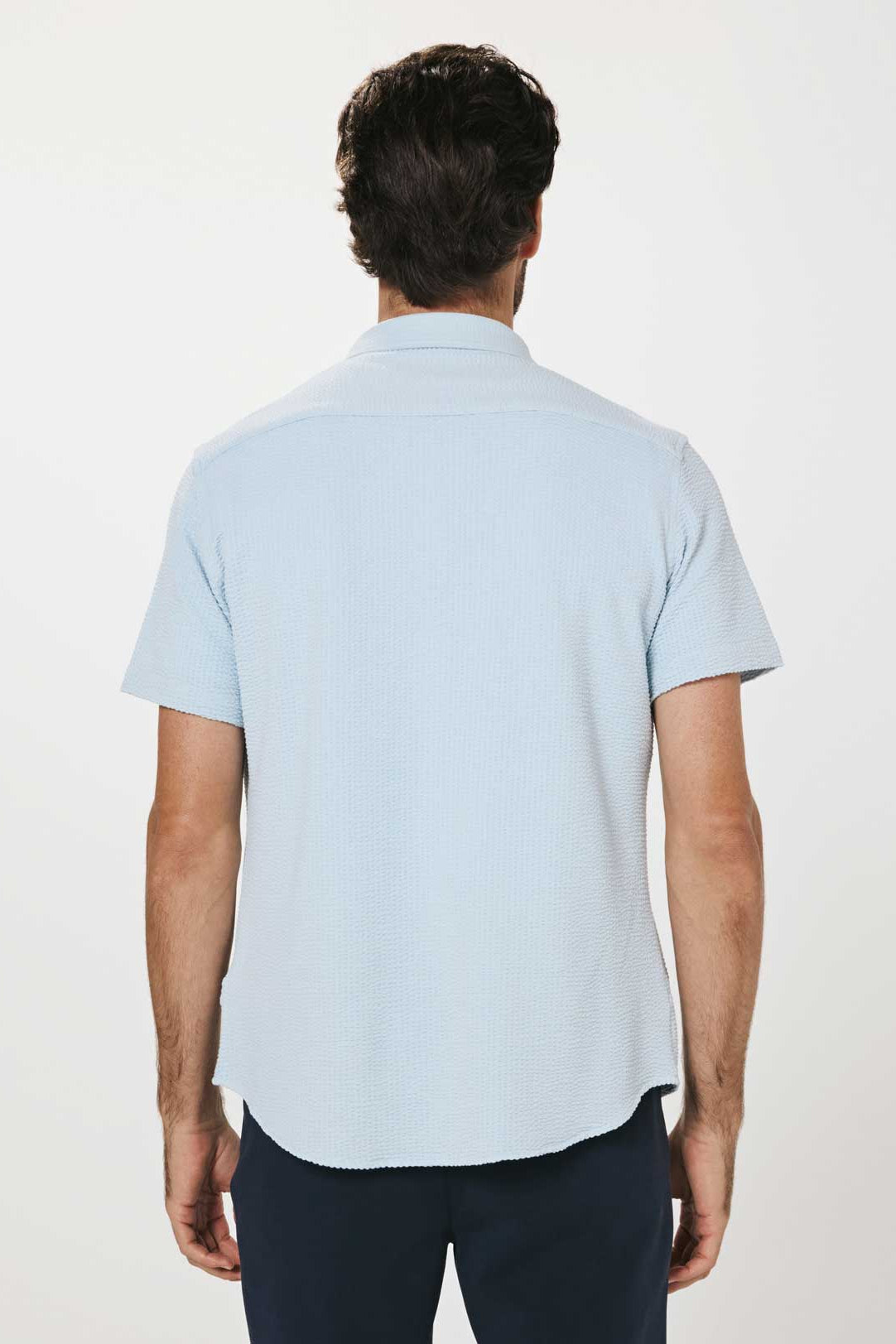 7Diamonds: Bennet Short Sleeve Shirt - ISLNDBLU
