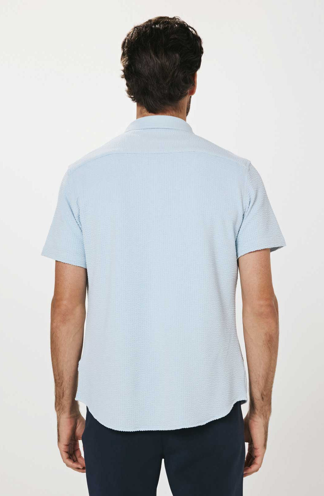 7Diamonds: Bennet Short Sleeve Shirt - ISLNDBLU