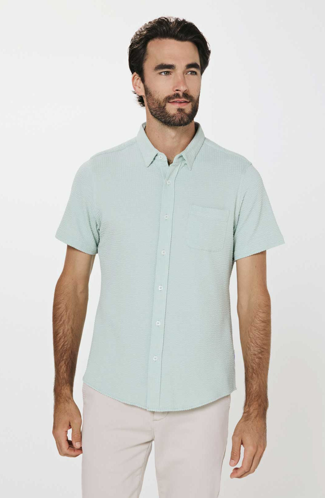 7Diamonds: Bennet Short Sleeve Shirt - MINT
