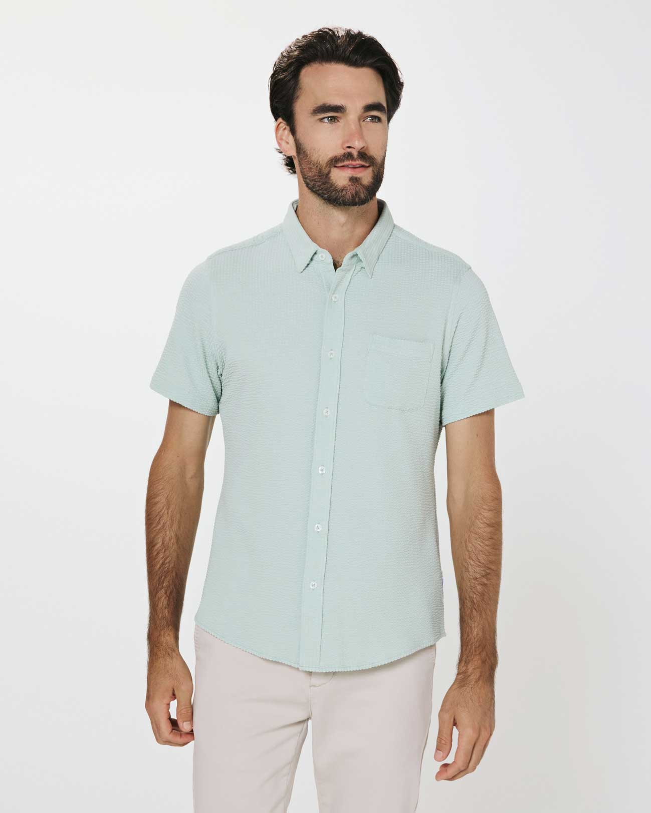 7 Diamonds: Bennet Short Sleeve Shirt - MINT