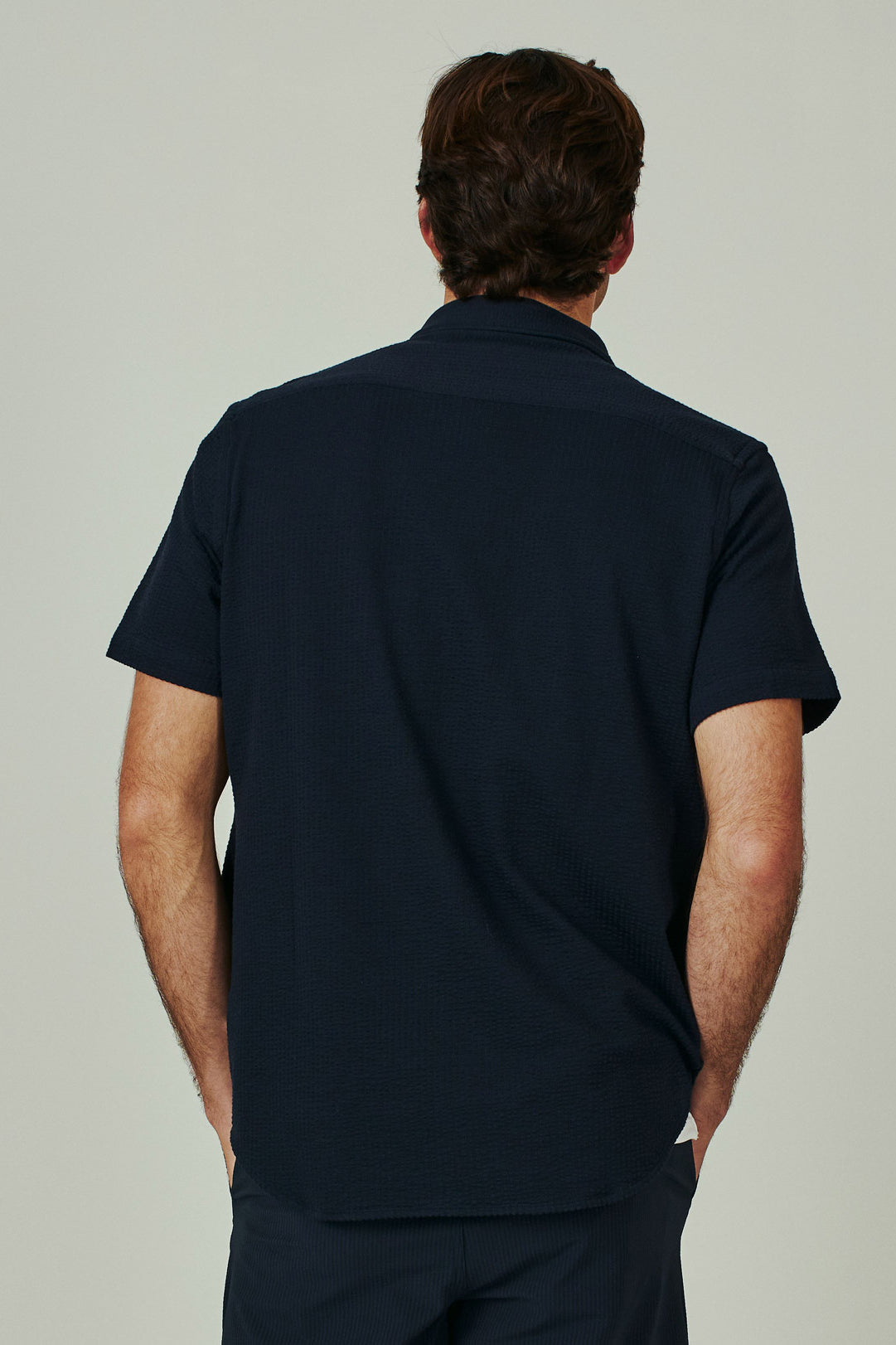 7Diamonds: Bennet Short Sleeve Shirt - NAVY
