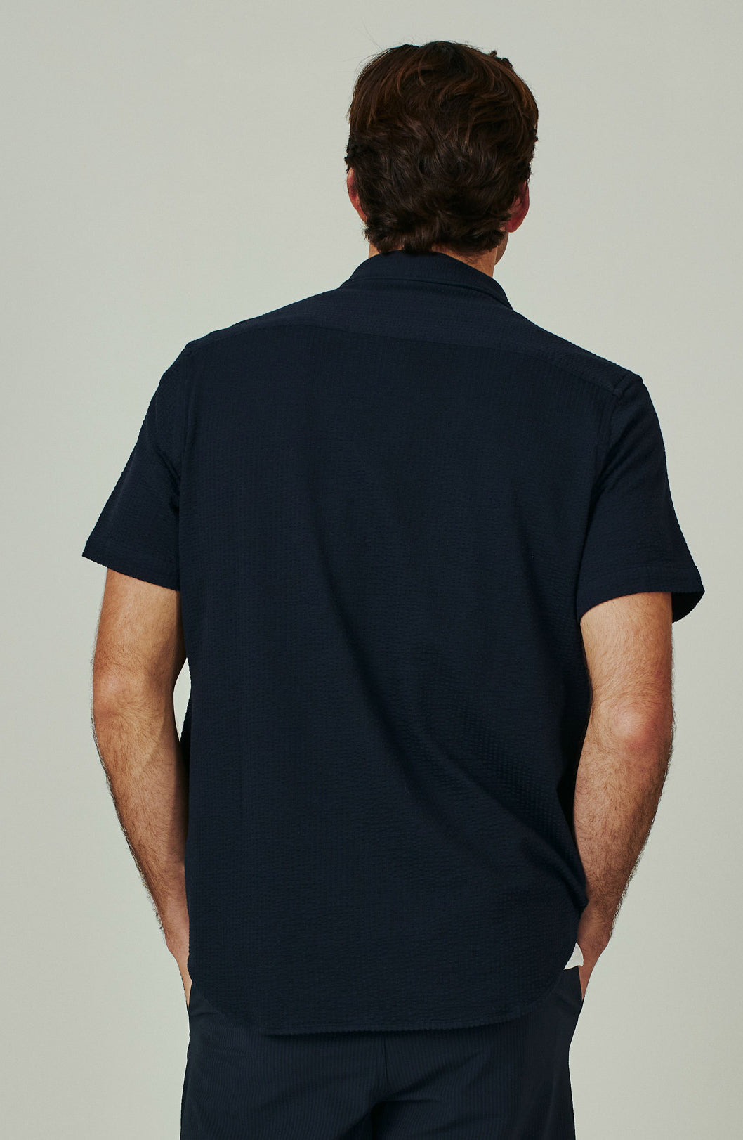 7Diamonds: Bennet Short Sleeve Shirt - NAVY