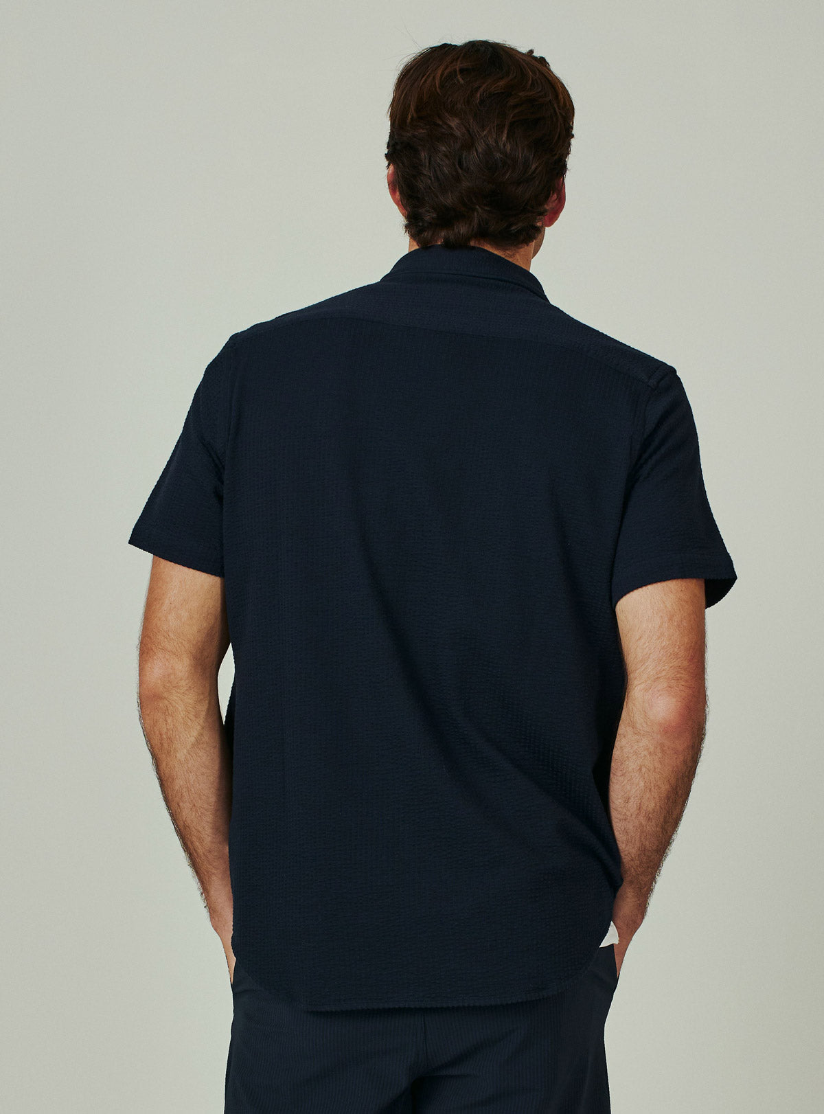 7Diamonds: Bennet Short Sleeve Shirt - NAVY