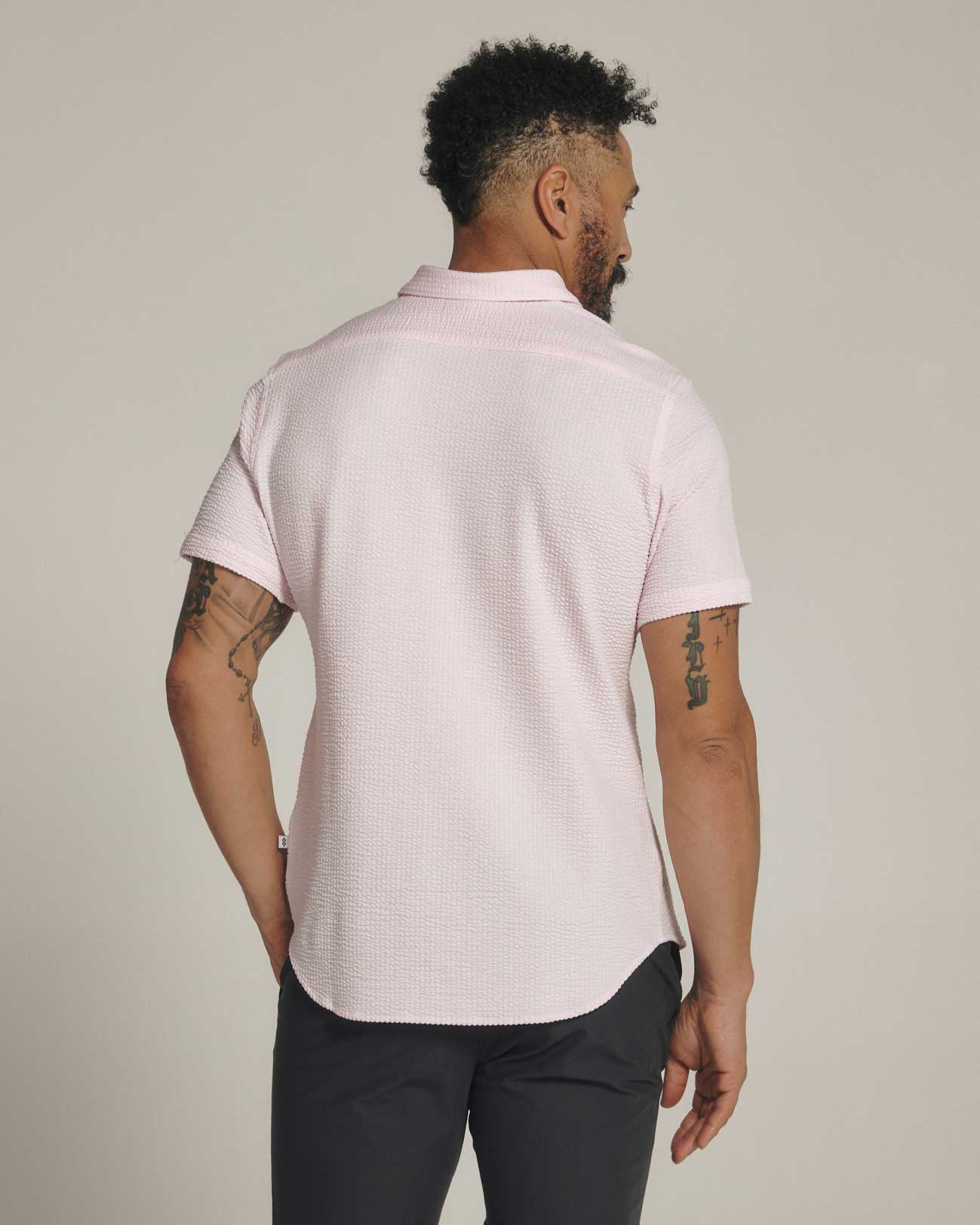 7 Diamonds: Bennet Short Sleeve Shirt - PINK
