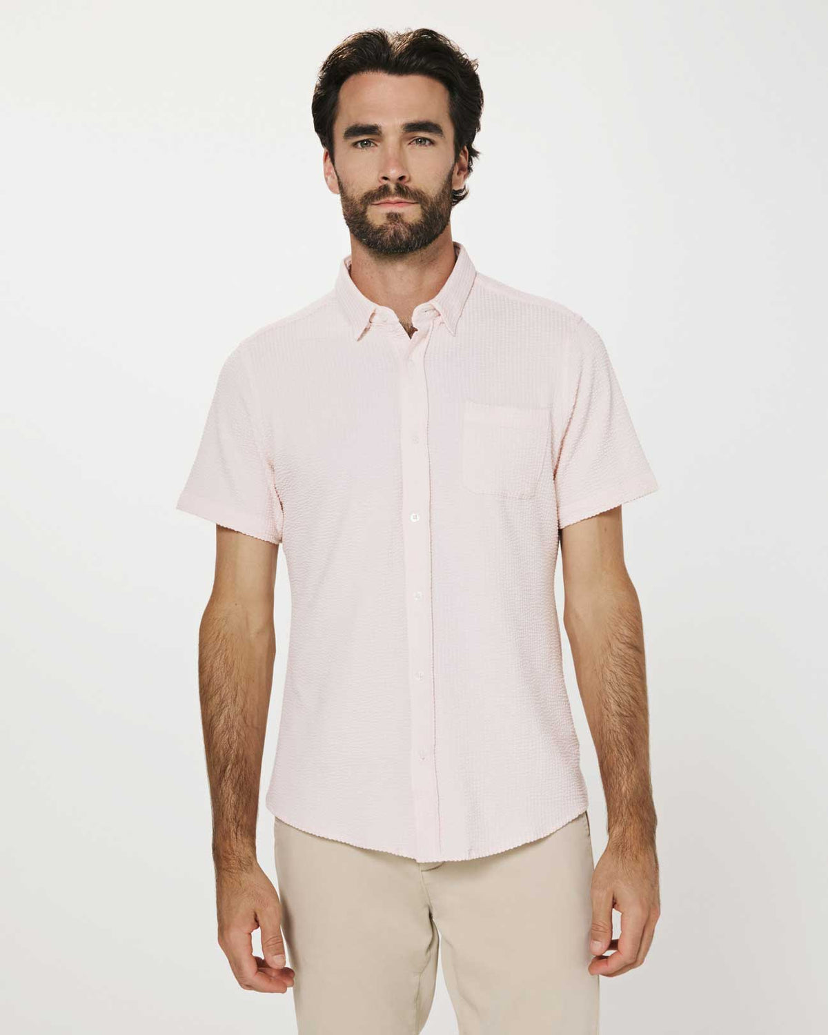 7Diamonds: Bennet Short Sleeve Shirt - QUARTZ