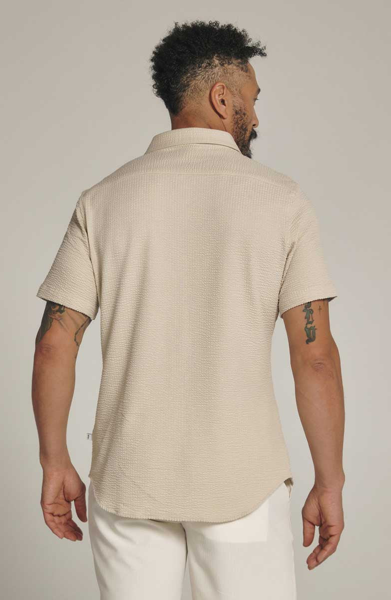 7Diamonds: Bennet Short Sleeve Shirt - TAN