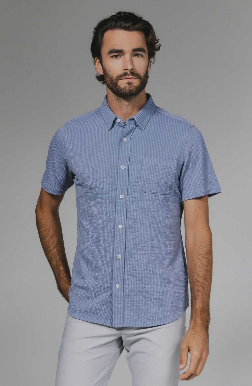 7Diamonds: Bennet Short Sleeve Shirt - THDRCLD