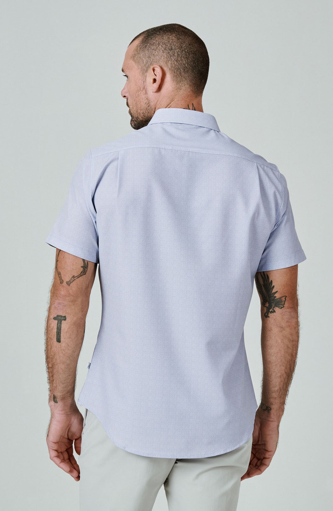 7 Diamonds: Cortes Short Sleeve Shirt - DSTYBLUE