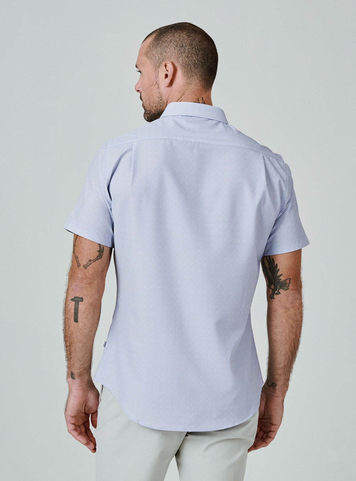7 Diamonds: Cortes Short Sleeve Shirt - DSTYBLUE