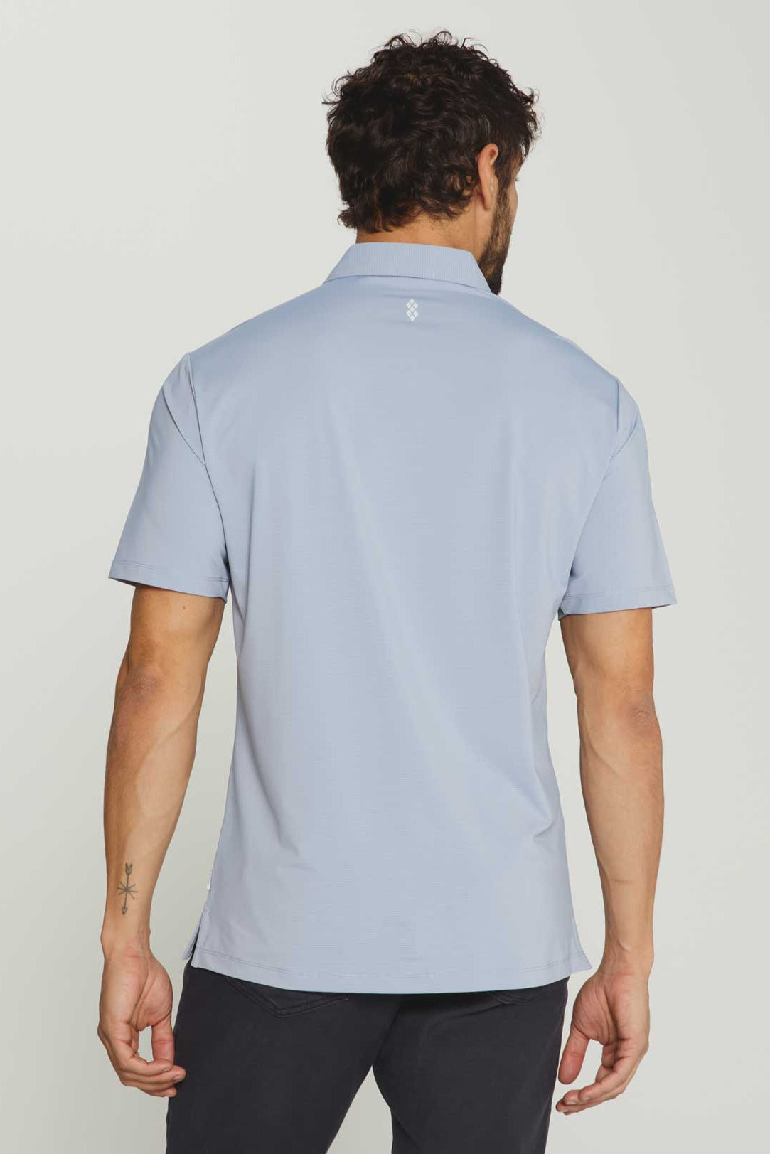 7Diamonds: Dawn Patrol Polo Shirt - DUSTYBLU