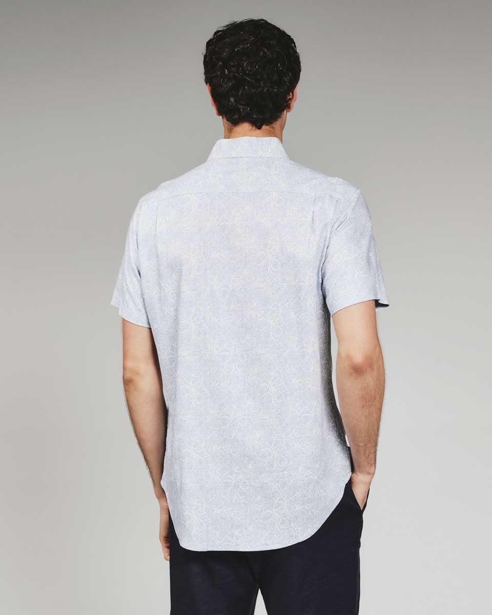 7 Diamonds: Fontaine Short Sleeve Shirt - LT.BLUE