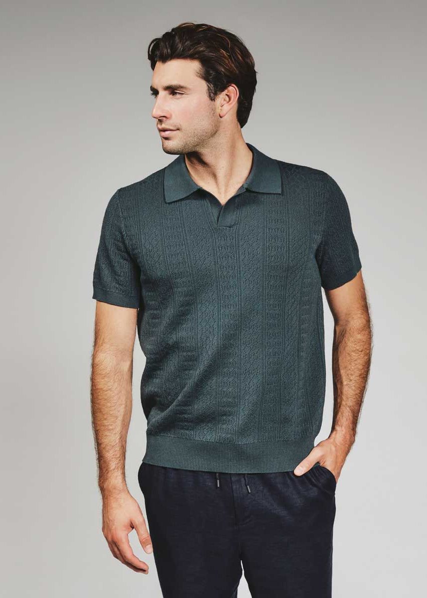 7Diamonds: Gavin Sweater Polo - PETRLNVY