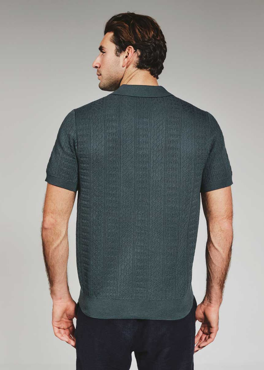7Diamonds: Gavin Sweater Polo - PETRLNVY