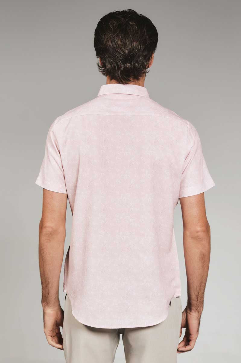 7 Diamonds: Hollis Short Short Sleeve Shirt - ROSE