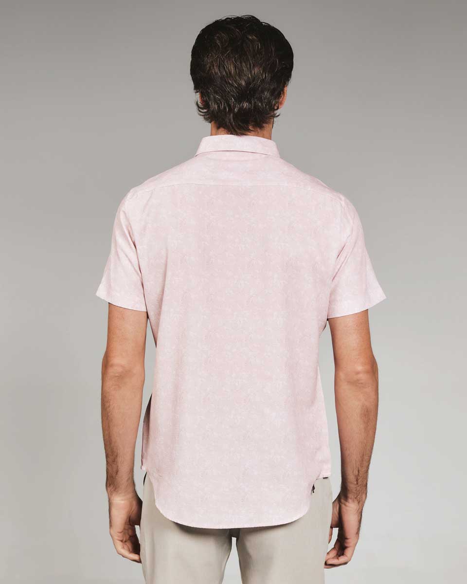 7 Diamonds: Hollis Short Short Sleeve Shirt - ROSE