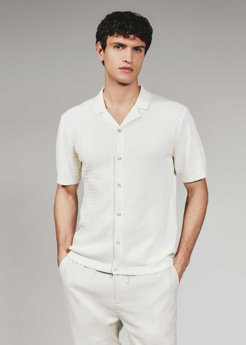 7Diamonds: Jonas Button Up Sweater Polo