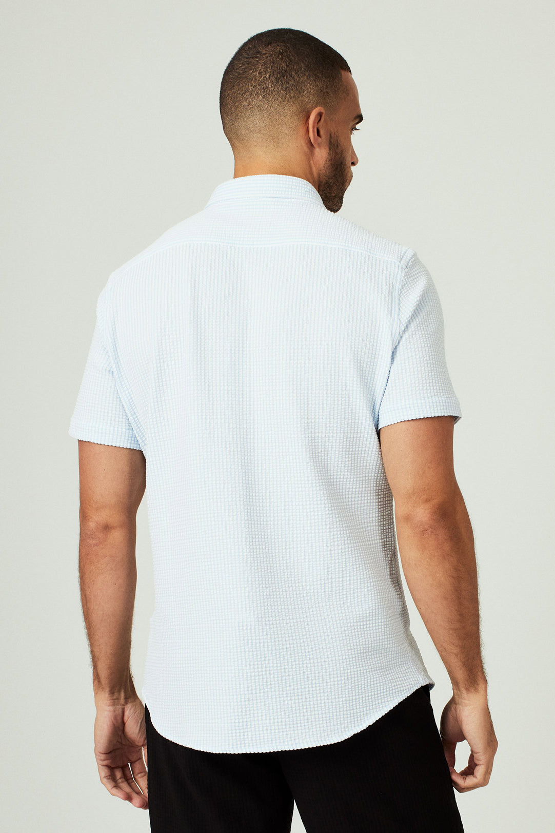 7Diamonds: Keaton Short Sleeve Shirt - BLUE