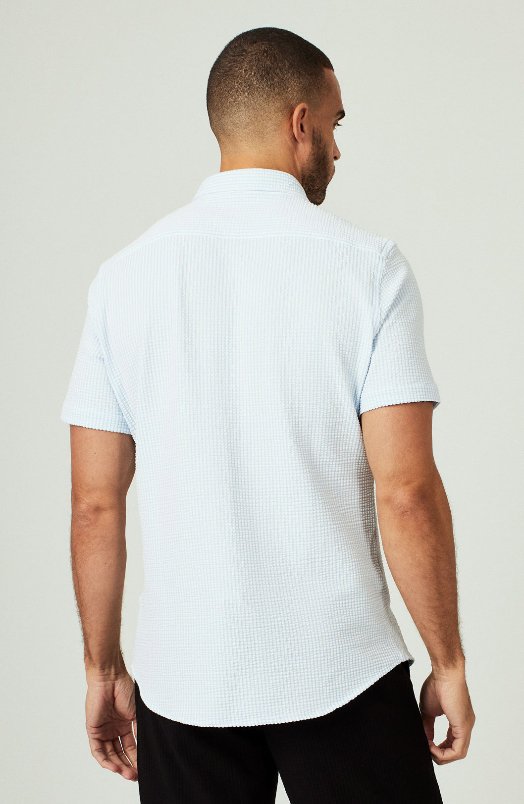 7Diamonds: Keaton Short Sleeve Shirt - BLUE