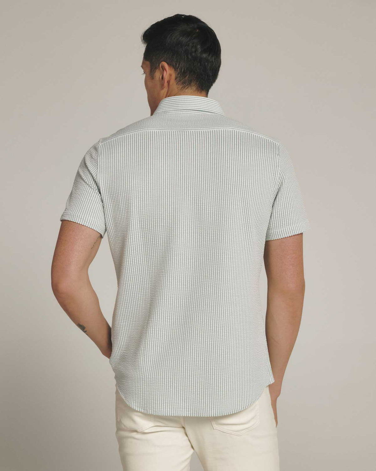 7Diamonds: Keaton Short Sleeve Shirt - SEAFOAM