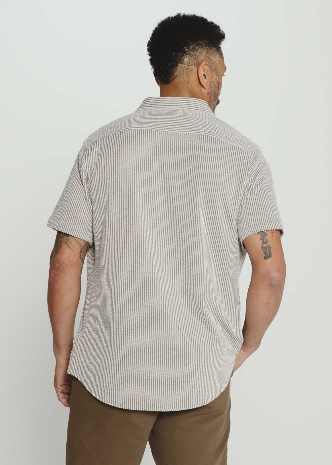 7Diamonds: Keaton Short Sleeve Shirt - STEELGRY