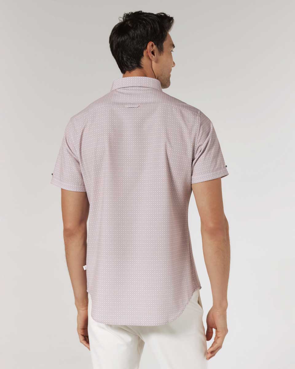7 Diamonds: Leroy Short Sleeve Shirt - ROSE