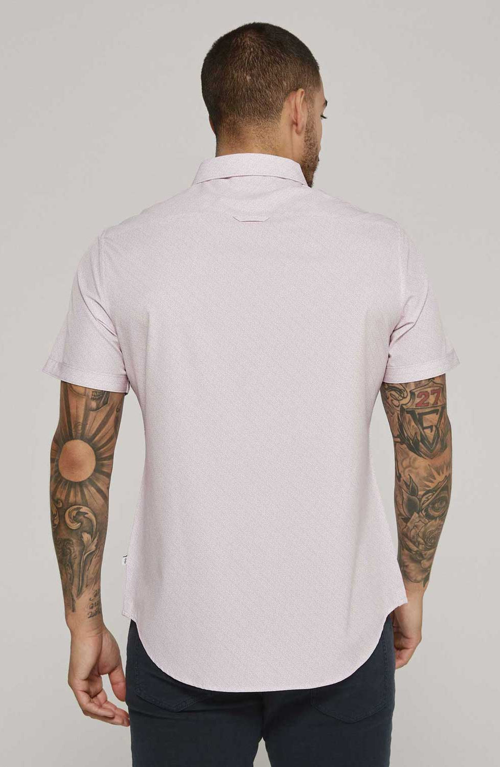 7 Diamonds: Leven Short Sleeve Shirt - WHITE