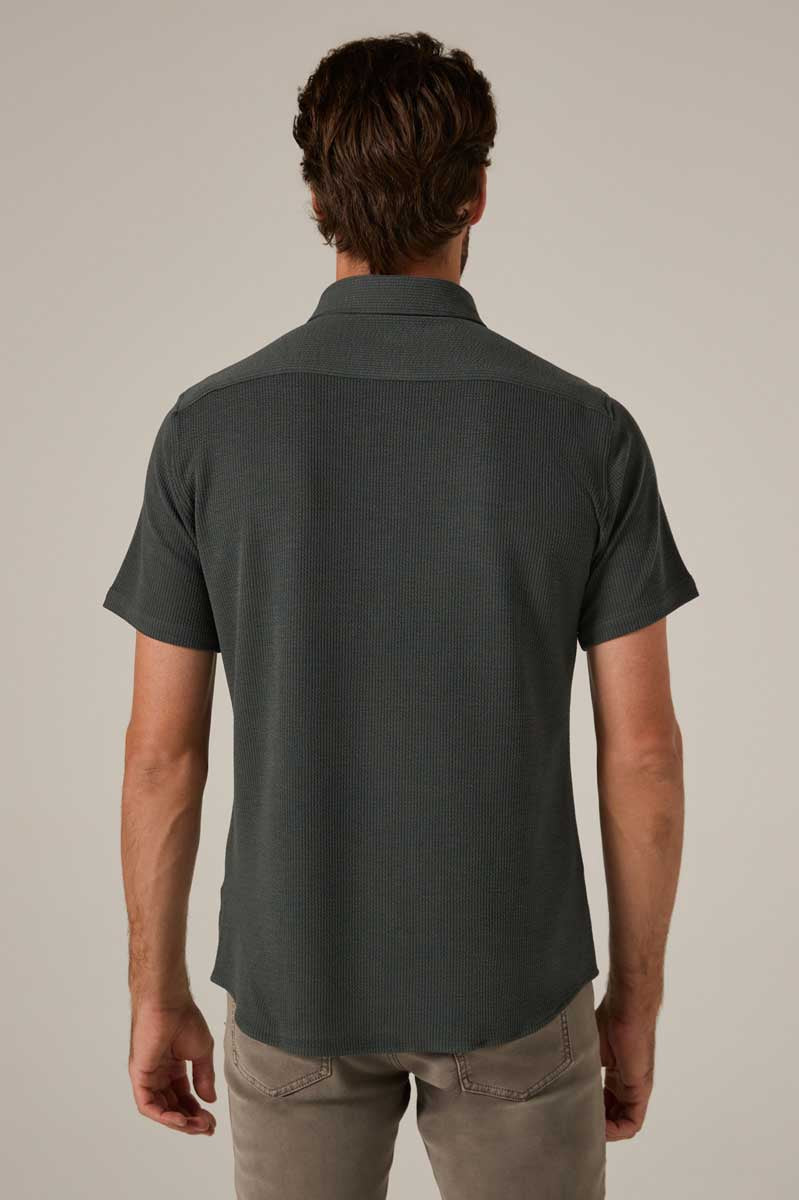 7Diamonds: Levine Short Sleeve Shirt - BASIL