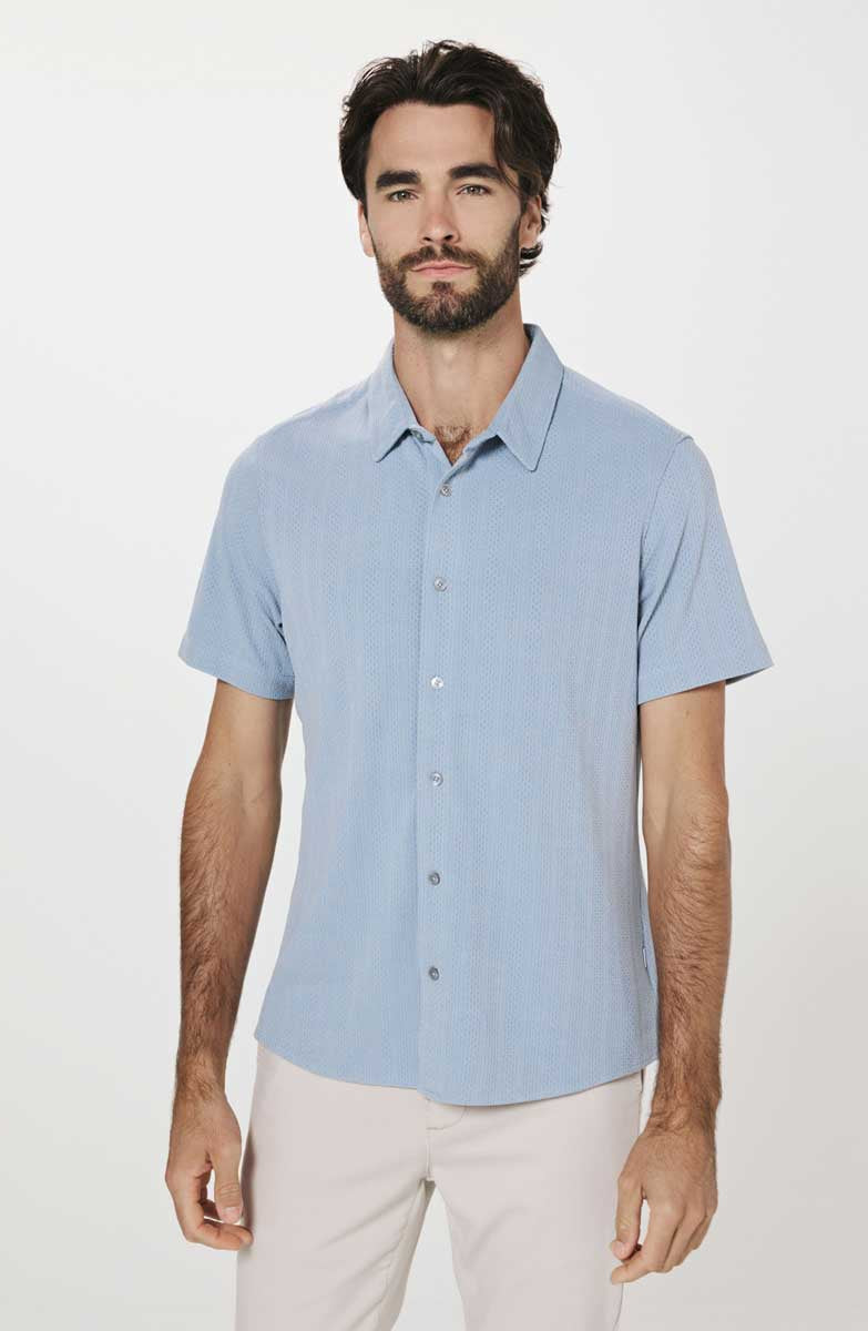 7Diamonds: Napoli Short Sleeve Shirt - DSTYBLUE