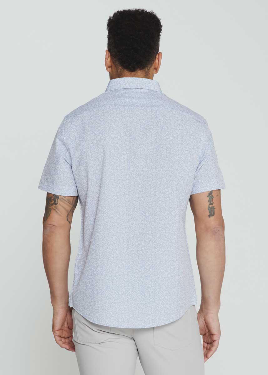 7Diamonds: Olivier Short Sleeve Shirt - STN BLU