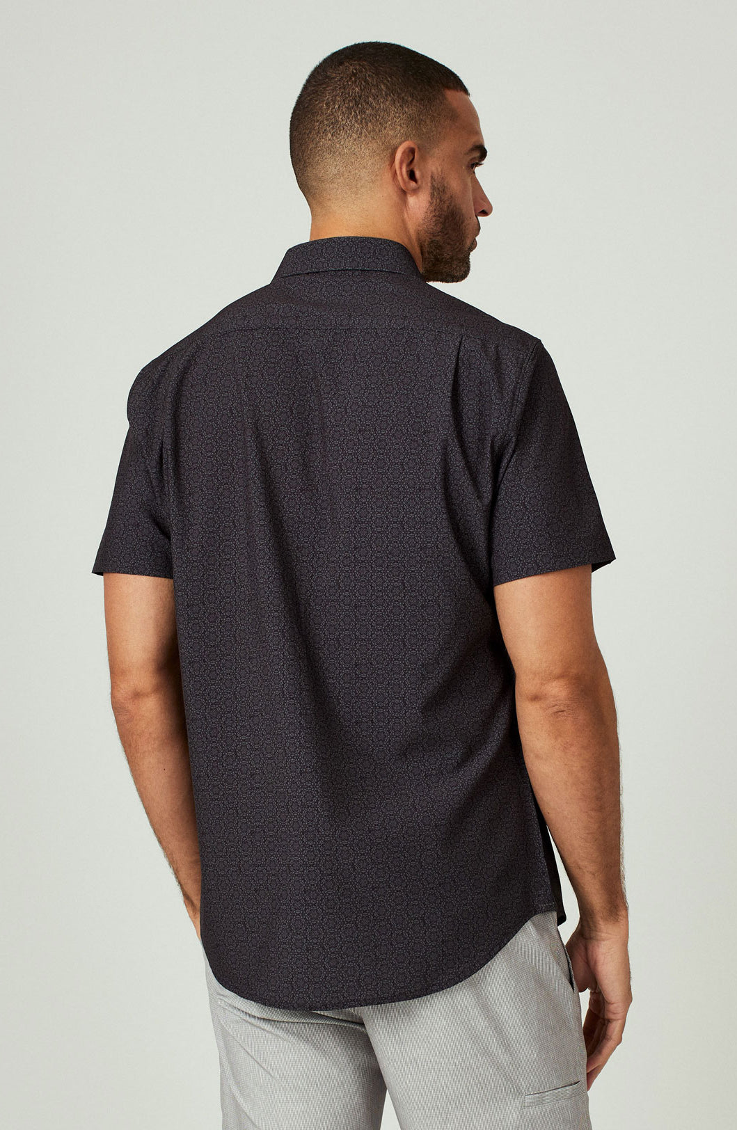 7 Diamonds: Praia Short Sleeve Shirt - BLACK