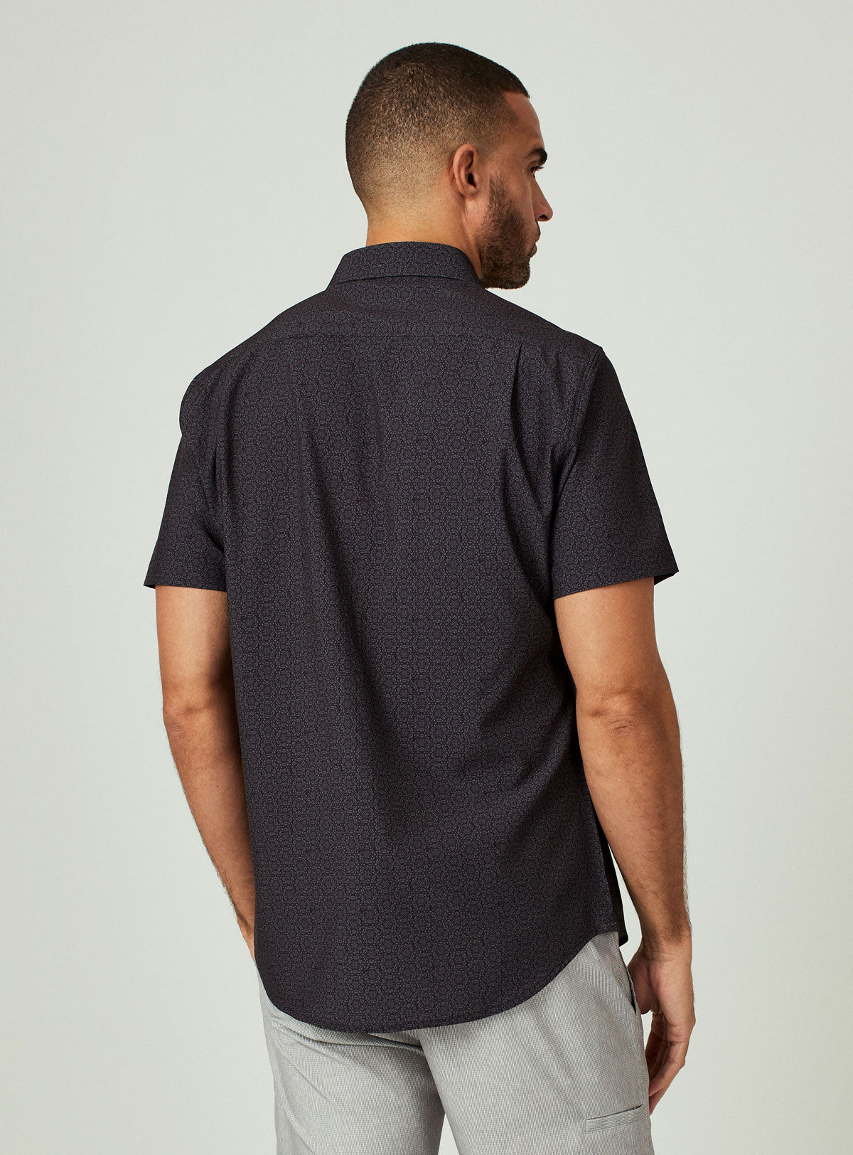 7 Diamonds: Praia Short Sleeve Shirt - BLACK