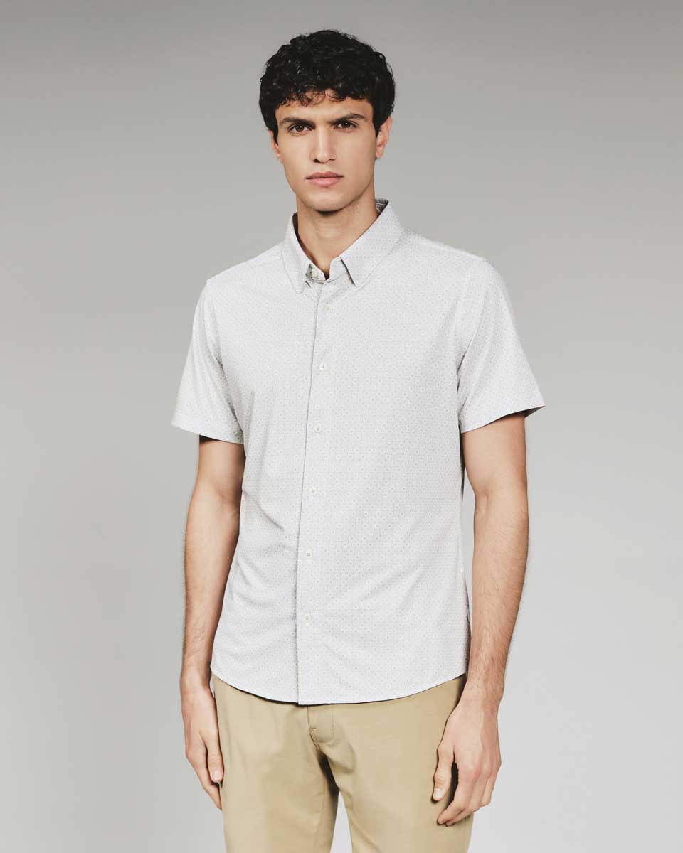 7 Diamonds: Pryce Short Sleeve Shirt - TAN