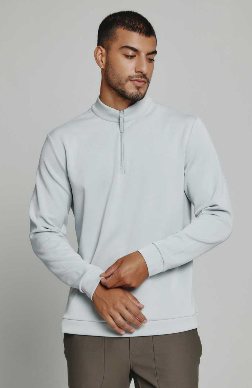 7Diamonds: Rev Quarter-Zip Pullover - PLATINUM